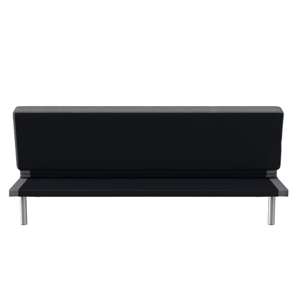 3 Seater Sofa: 66.1" Armless Tufted Convertible Sleeper Futon Sofa