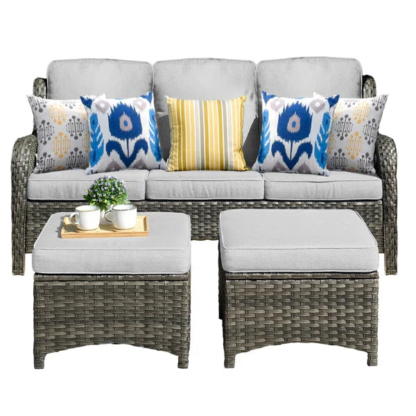 3 seater Sofa: 72.83'' Outdoor Patio Sofa