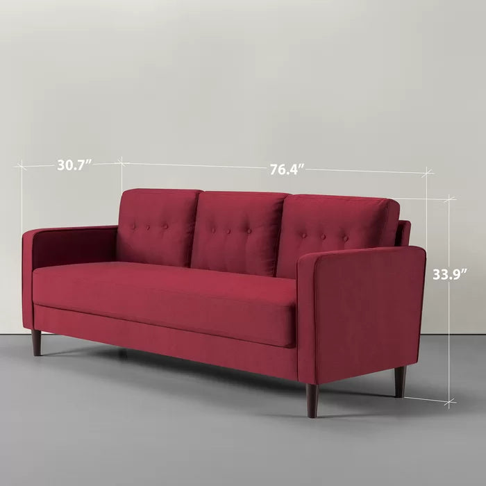 3 Seater Sofa: 76.38'' Upholstered Sofa