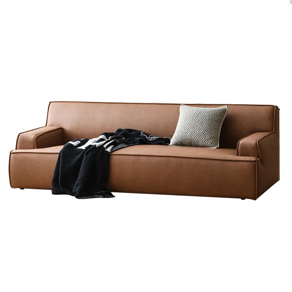 3 Seater Sofa: 86.61'' Vegan Leather Sofa