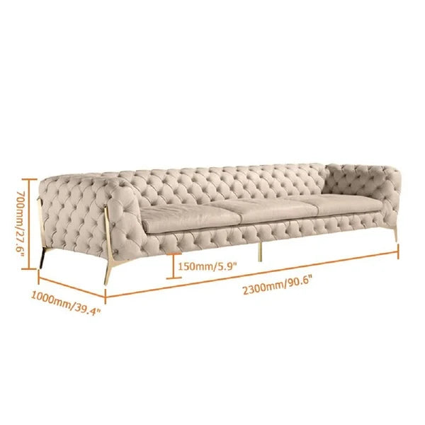 3 Seater Sofa: 90.6'' Upholstered Sofa