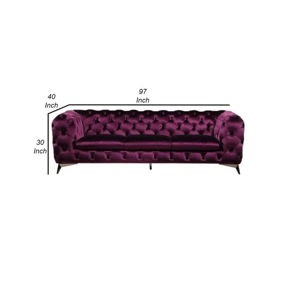 3 Seater Sofa: 97'' Upholstered Loveseat