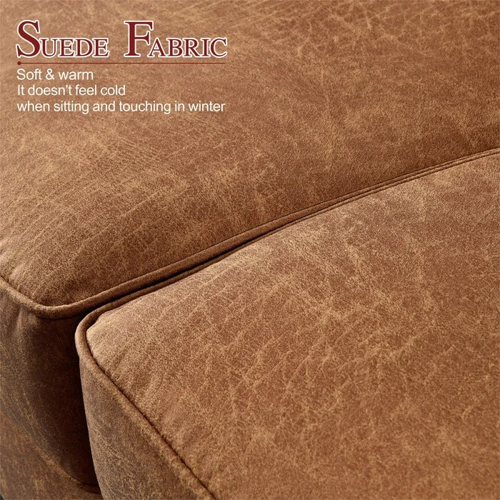3 Seater Sofa: Ainsley 73.6'' Vegan Leather Sofa