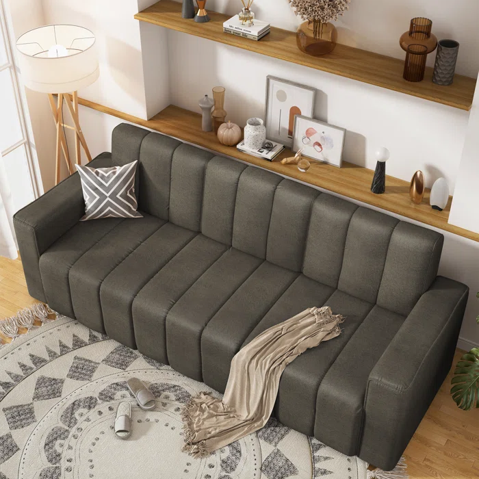 3 Seater Sofa: Amelia-Eve 92.2'' Upholstered Sofa