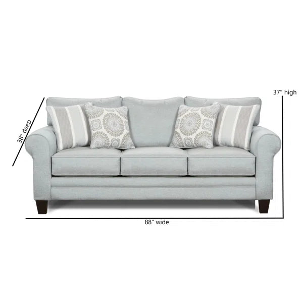 3 Seater Sofa: Aurora 88'' Upholstered Sofa