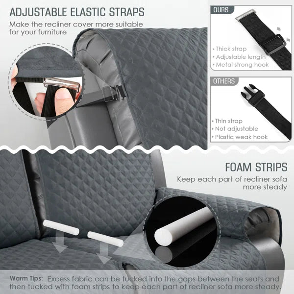 3 Seater Sofa: Box Cushion Sofa Slipcover