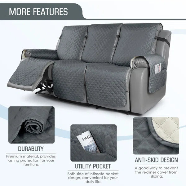 3 Seater Sofa: Box Cushion Sofa Slipcover