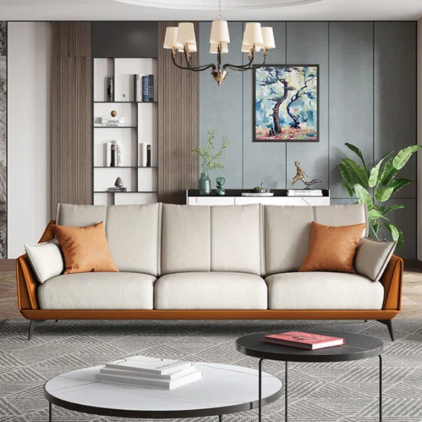 3 Seater Sofa: Dorli 83.5" Flared Arm Sofa