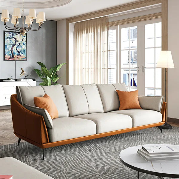 3 Seater Sofa: Dorli 83.5" Flared Arm Sofa