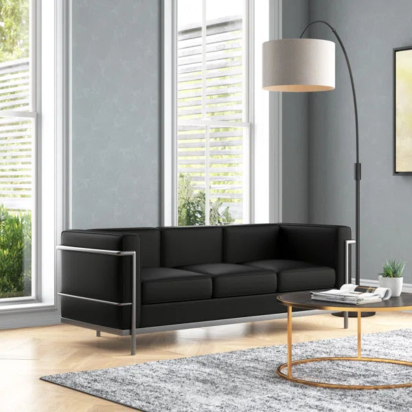 3 Seater Sofa: Fahy 70.8'' Leather Sofa