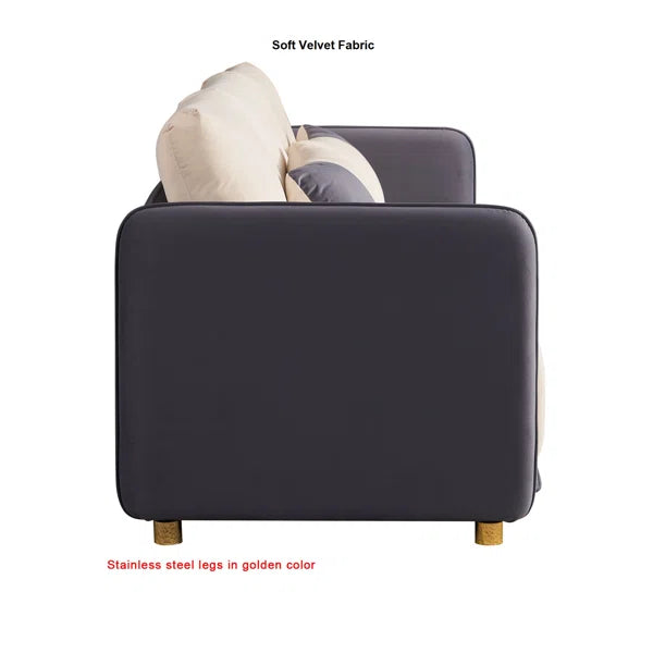 3 Seater Sofa: Hisaan 86'' Upholstered Sofa