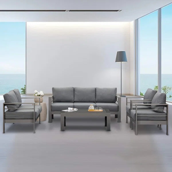 3 Seater Sofa: Jaxon 73'' Metal Outdoor Patio Sofa