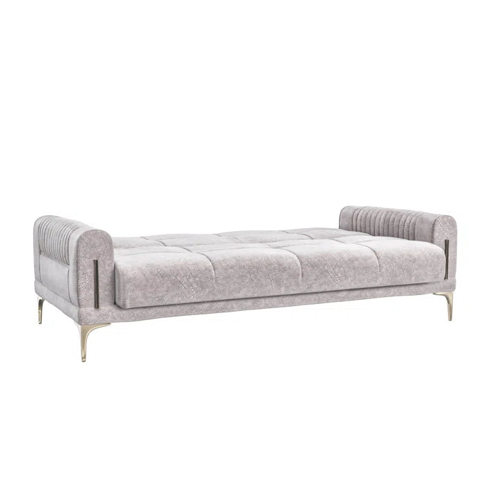 3 Seater Sofa: Moda 86.6 in. Fabric Upholstered 3-Seater Sofa