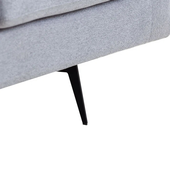 3 Seater Sofa: Modern Three Seat Sofa Couch With 2 Pillows