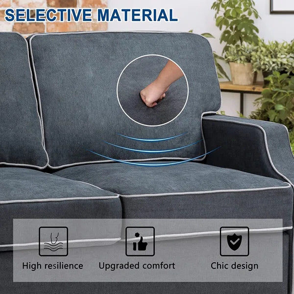 3 Seater Sofa: Selfridge 79'' Upholstered Sofa