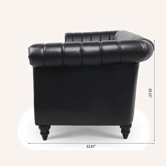 3 Seater Sofa Set: Acerra PU 83.46'' Reception Sofa