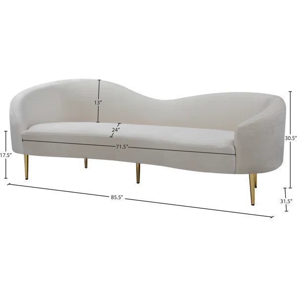 3 Seater Sofa: Shurtz 85.5'' Upholstered Sofa