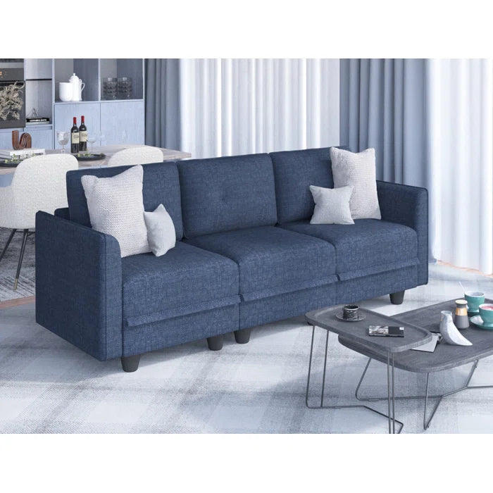 3 Seater Sofa: Tomario 85" Upholstered 3 - Seater Sofa With Storage
