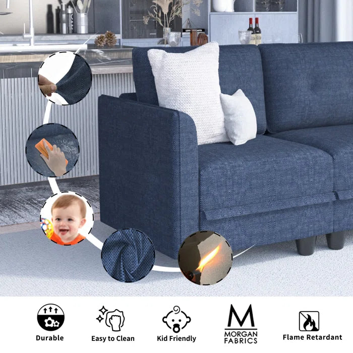 3 Seater Sofa: Tomario 85" Upholstered 3 - Seater Sofa With Storage