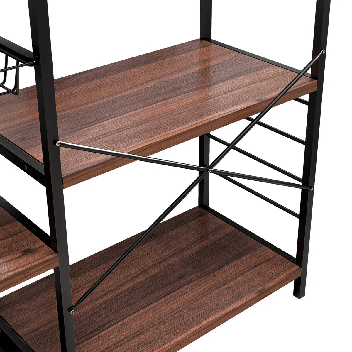 Kitchen Rack: 42'' Metal Standard Baker's Rack with Microwave Compatibility