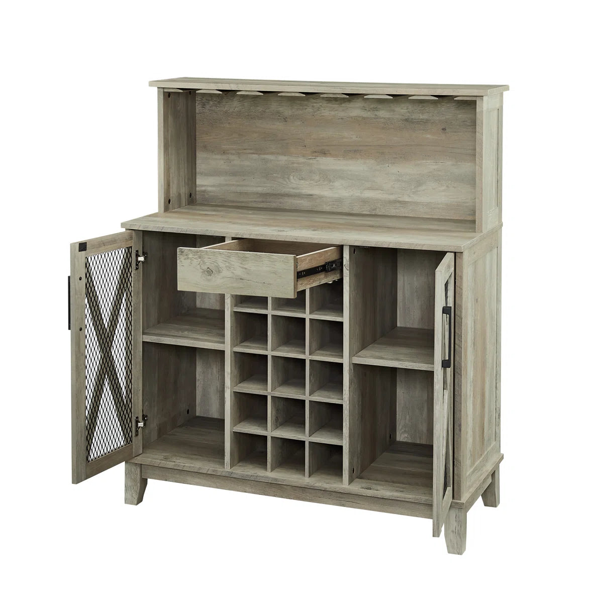 Microwave Stands: 44.6" Small Kitchen Pantry Cabinet with Drawers & Microwave Stand