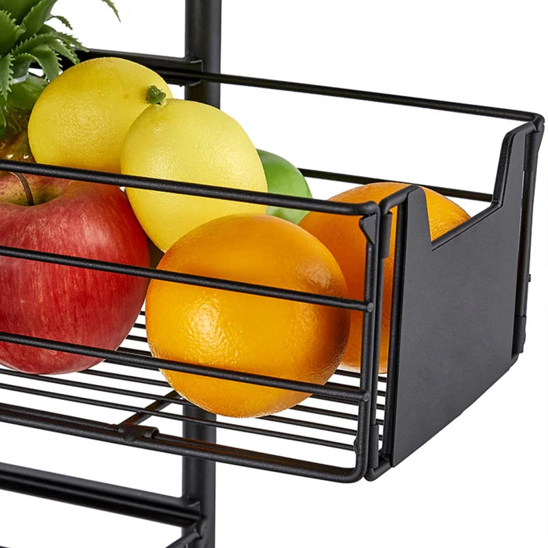 Microwave Stands: Microwave Stands with Metal Frame and Wood Shelves – Kitchen Organizer on Wheels