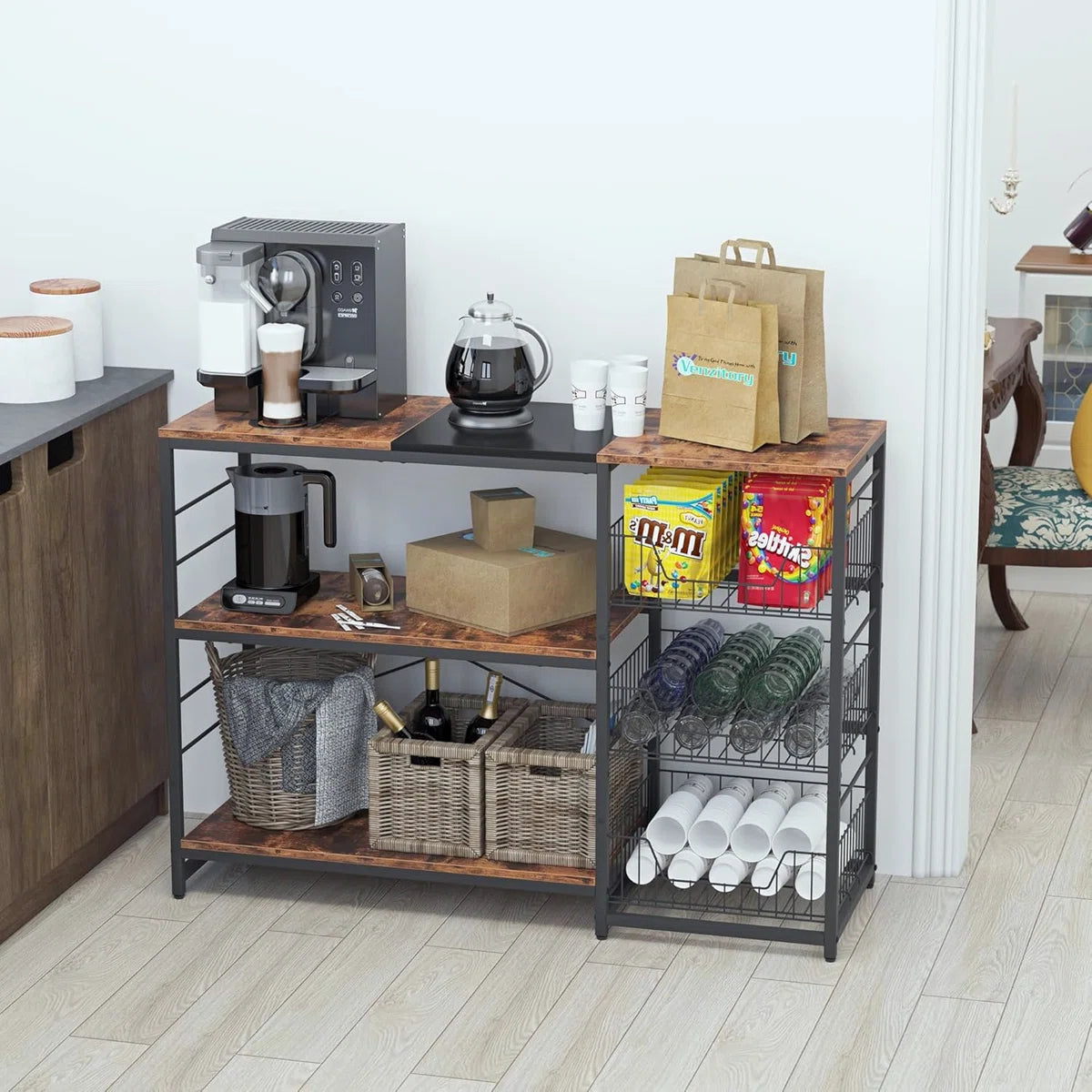 Kitchen Rack: 47.2'' Iron Standard Baker's Rack