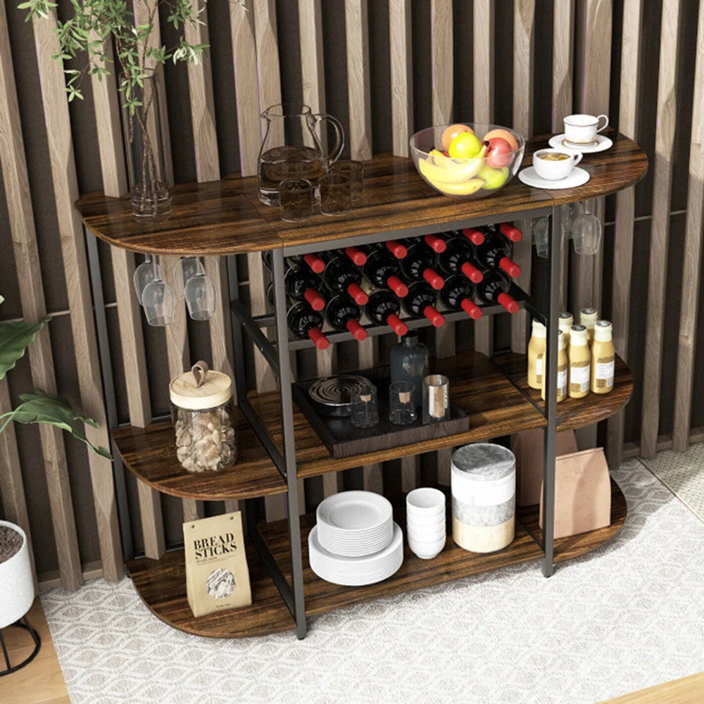 Kitchen Racks: 47'' Standard Baker's Rack made of iron that is compatible with microwaves