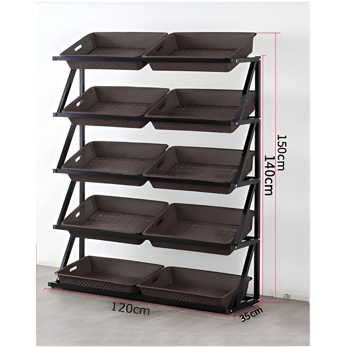 Kitchen Racks: 48.5'' Standard Baker's Rack in Stainless Steel