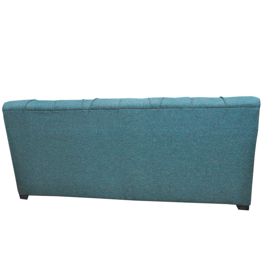 5 Seater Sofa Set: 3+1+1 Seater Sofa Set With 2 Puffy (Green, Jute)