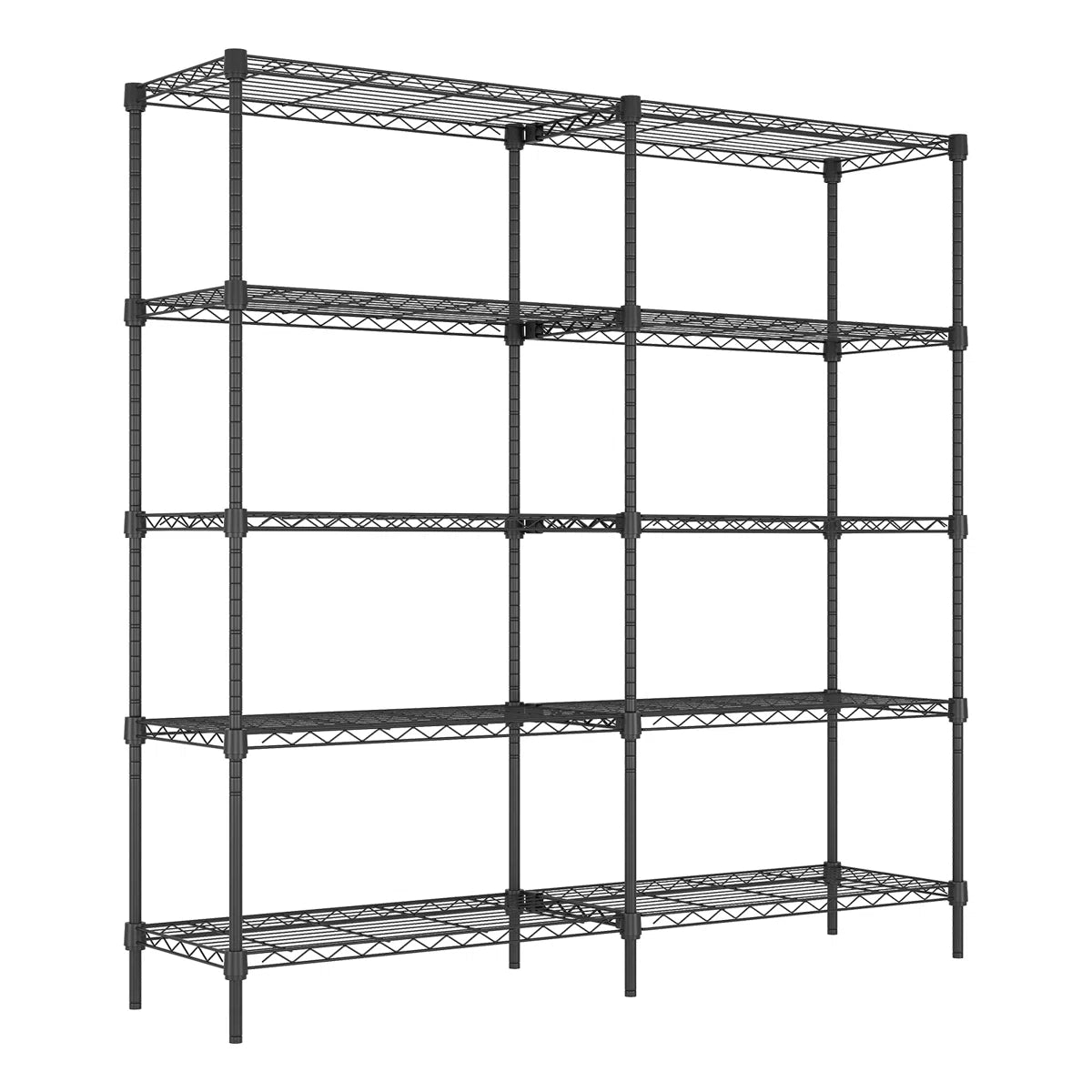 Kitchen Rack: 5 Tier Shelving Garage for Wires Heavy Duty Adjustable Garage Shelves for Shelving