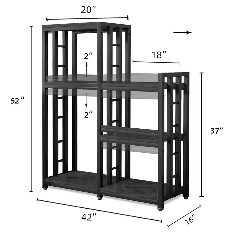 Kitchen Racks: 6-Tier Kitchen Bakers Rack, Microwave Oven Stand Table, Adjustable Kitchen Shelves
