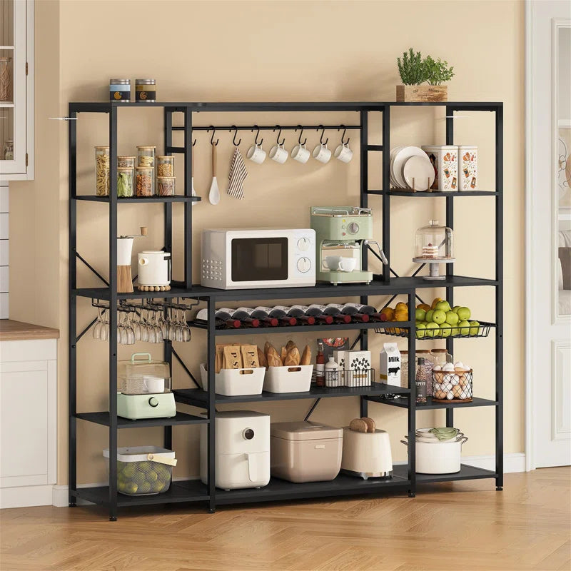 Kitchen Rack: 62.4'' Iron Baker's Rack with Power Outlet
