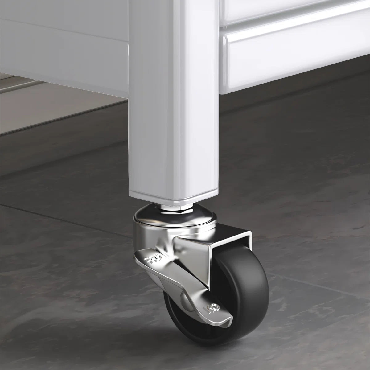 Kitchen Rack: 64'' Kitchen Pantry Storage Cabinet with Microwave Stand, 4 Rolling Wheels for Home