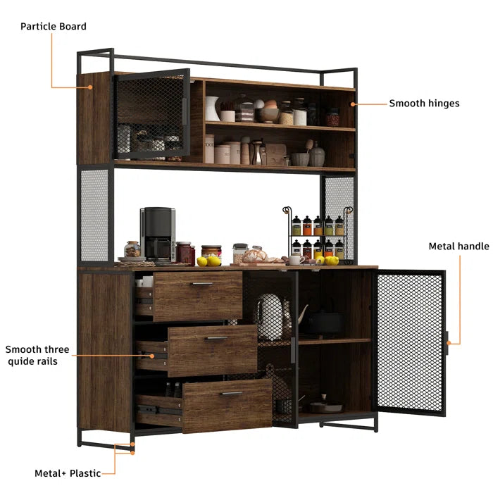 Kitchen Rack: 68.5'' Steel Standard Pantry Kitchen Rack