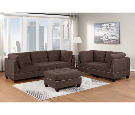7 Seater Sofa Set: Elegant 6-Piece 7 Seater Sofa Set