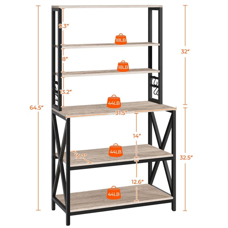 Kitchen Racks:- 6 Tier Baker's Rack Kitchen Utility Storage Shelving Unit