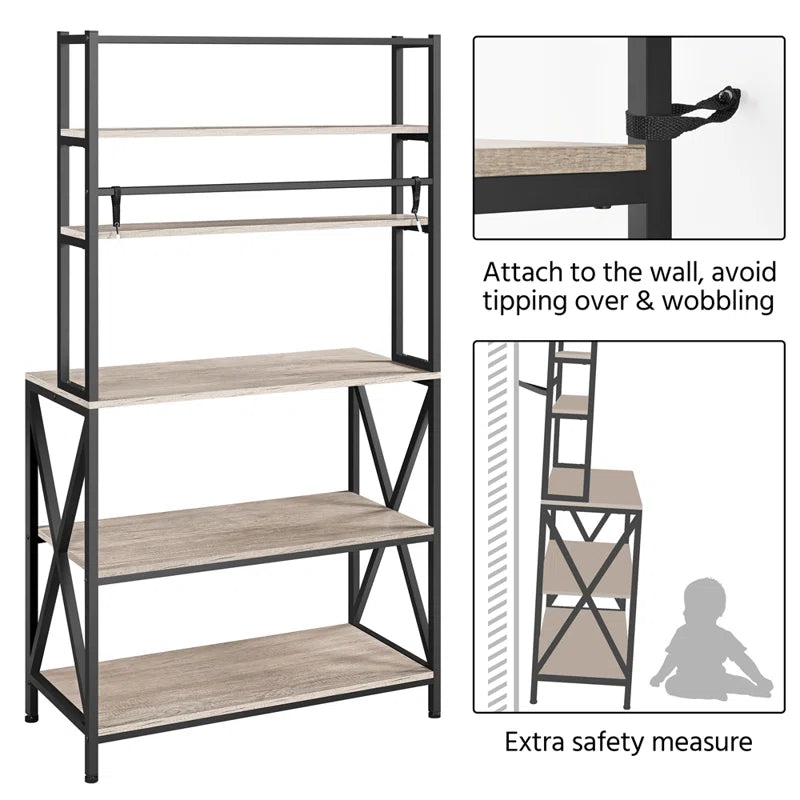 Kitchen Racks:- 6 Tier Baker's Rack Kitchen Utility Storage Shelving Unit