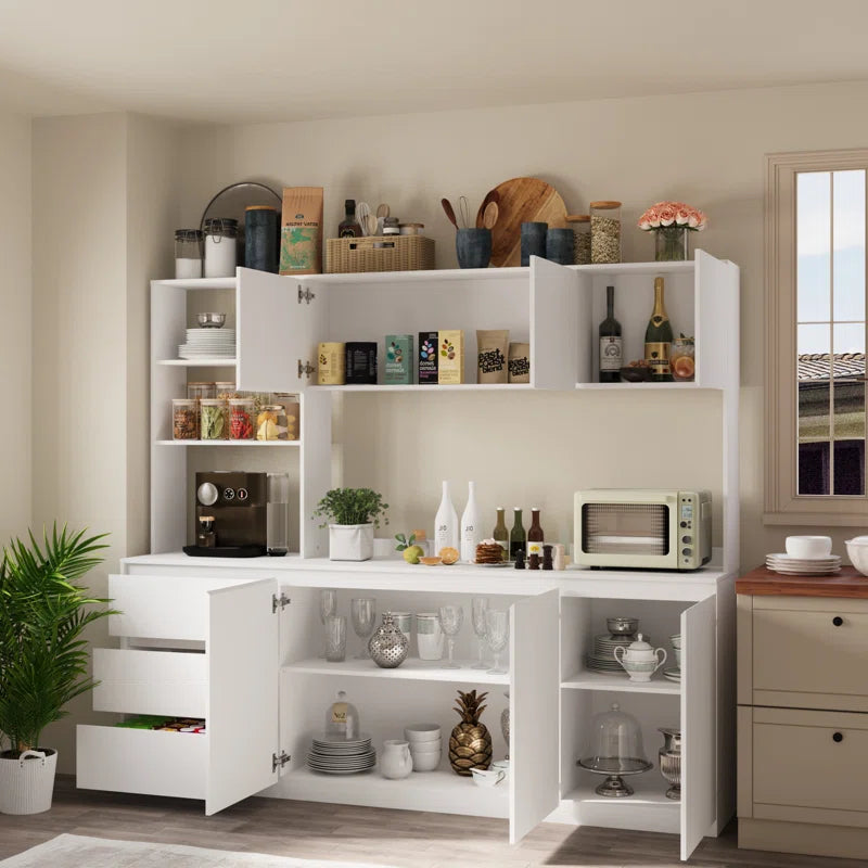 Microwave Stands : 71" Tall Large Kitchen Pantry Microwave Stands
