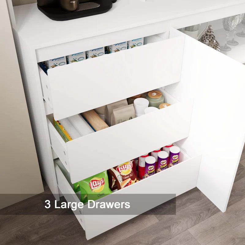 Microwave Stands : 71" Tall Large Kitchen Pantry Microwave Stands