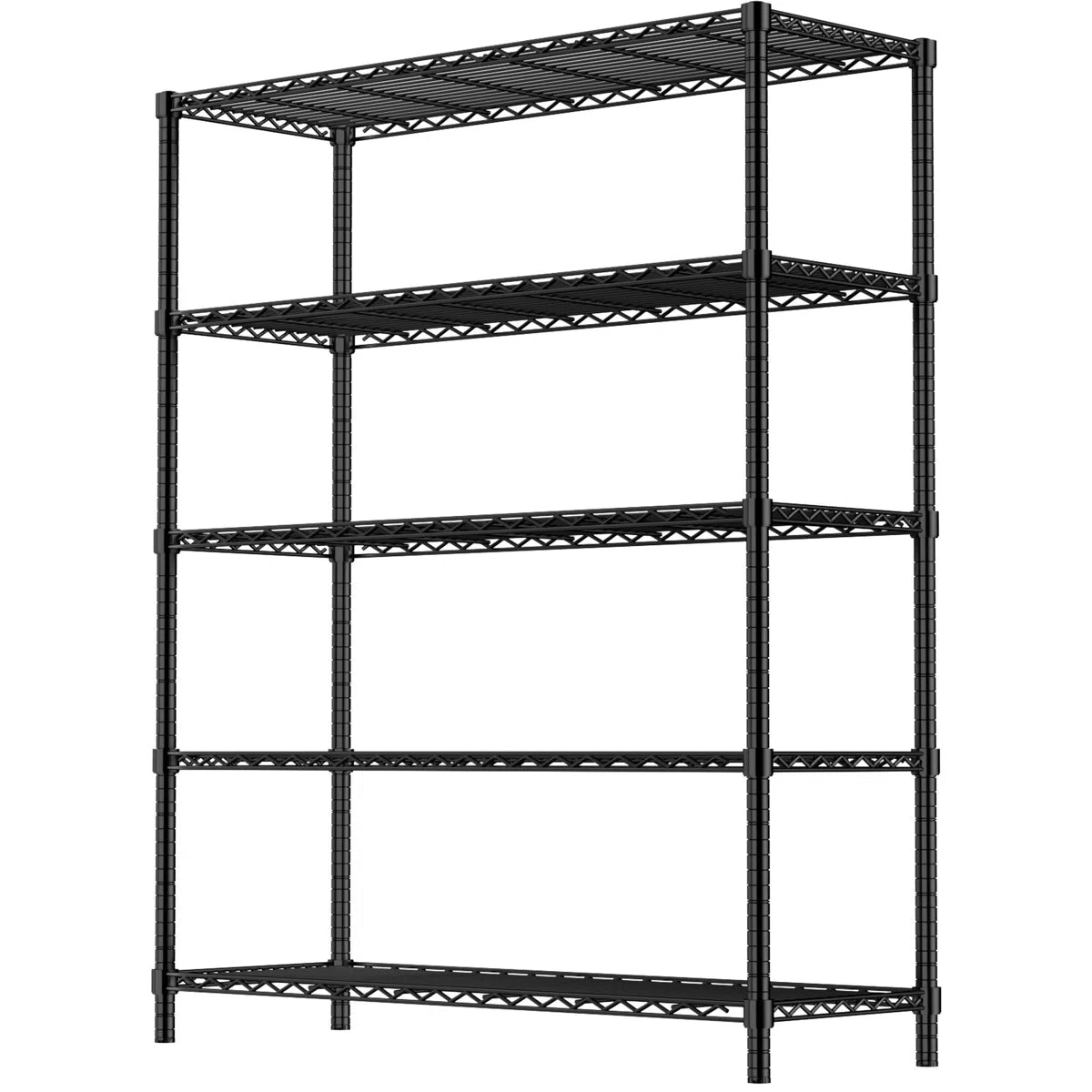 Kitchen Rack: 72'' H 5-Tier Heavy Duty Steel Storage Rack