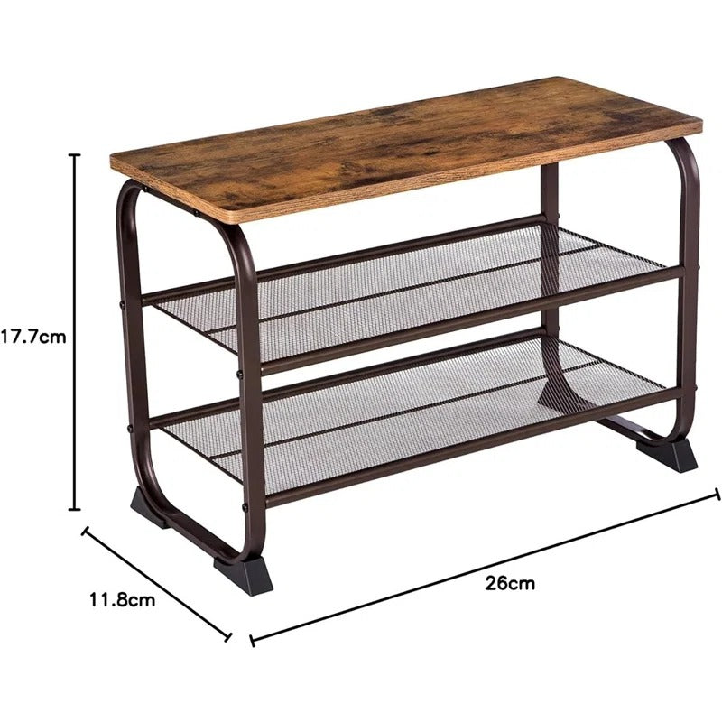 Shoe Rack: 7 Pair Shoe Storage Bench
