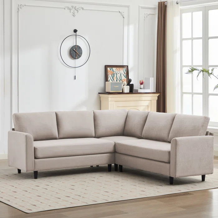 7 Seater Sofa Set: 83.5" Sectional Corner Sofa with Armrest & Modern