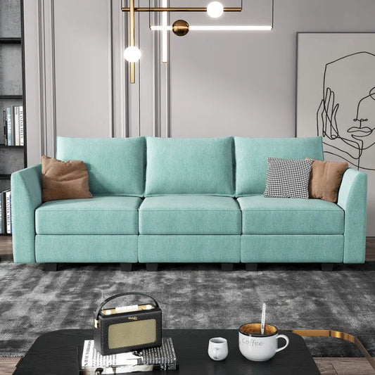 7 Seater Sofa Set:  87.01'' Upholstered Sofa for Stylish Living Room