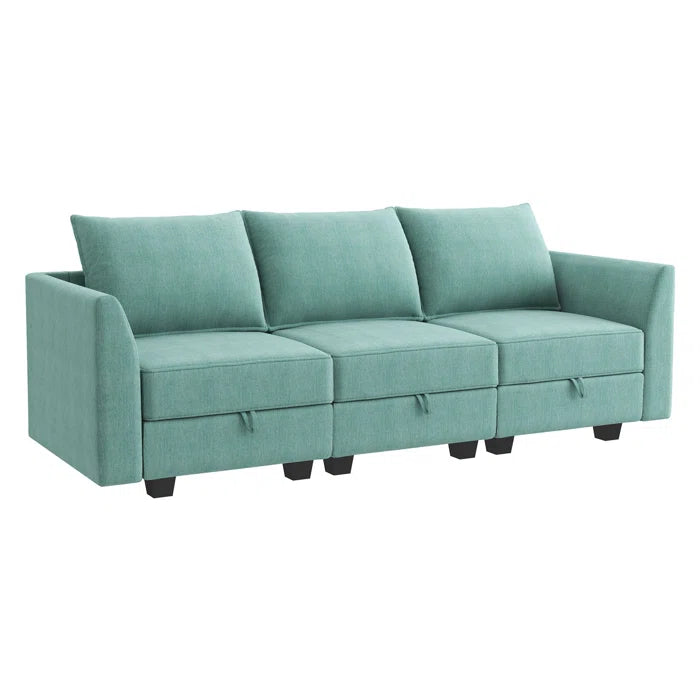 7 Seater Sofa Set: 87.01'' Upholstered Sofa for Stylish Living Room