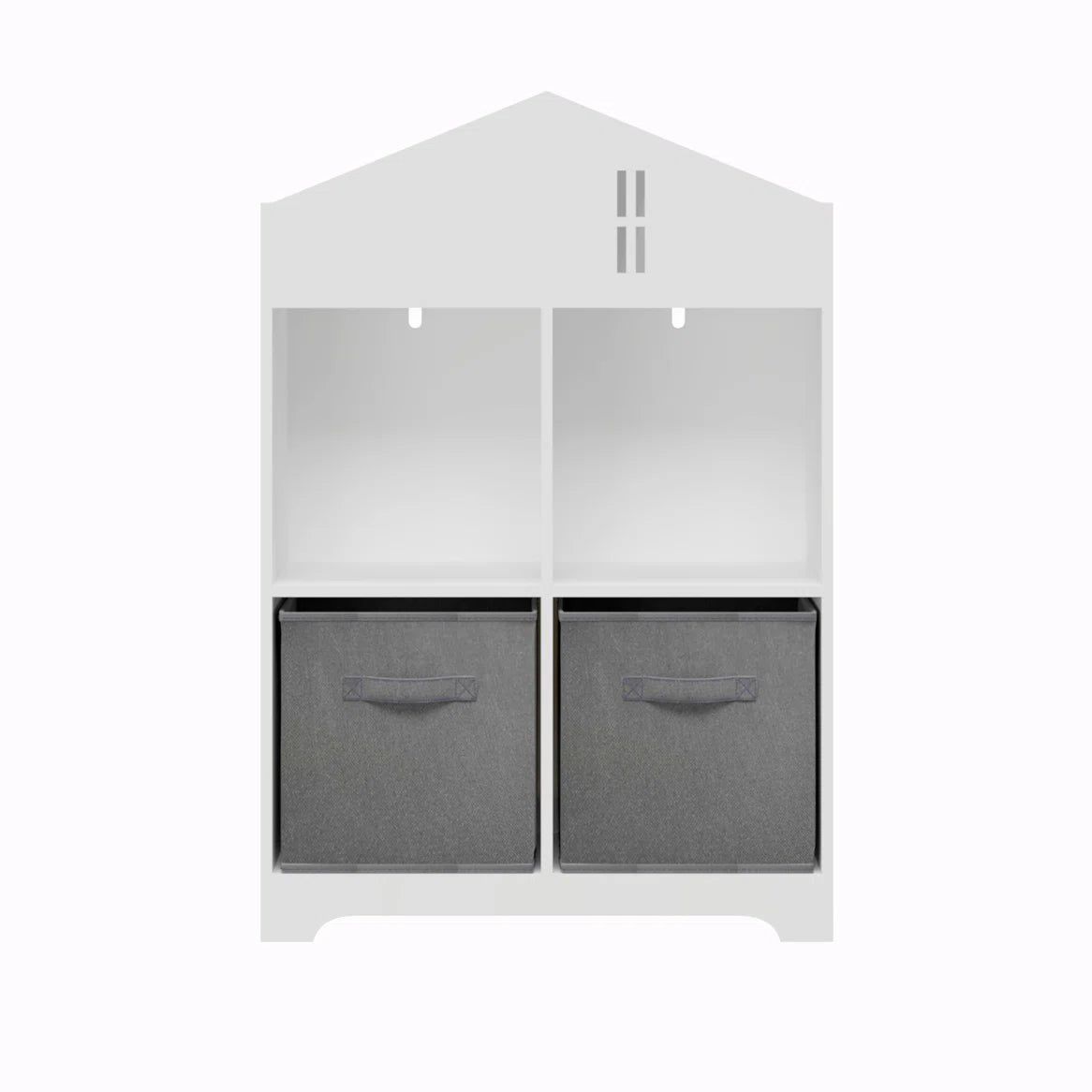 Kids Toy Storage Unit: Multi-Layer Wooden Bookcase with Front-Facing Display