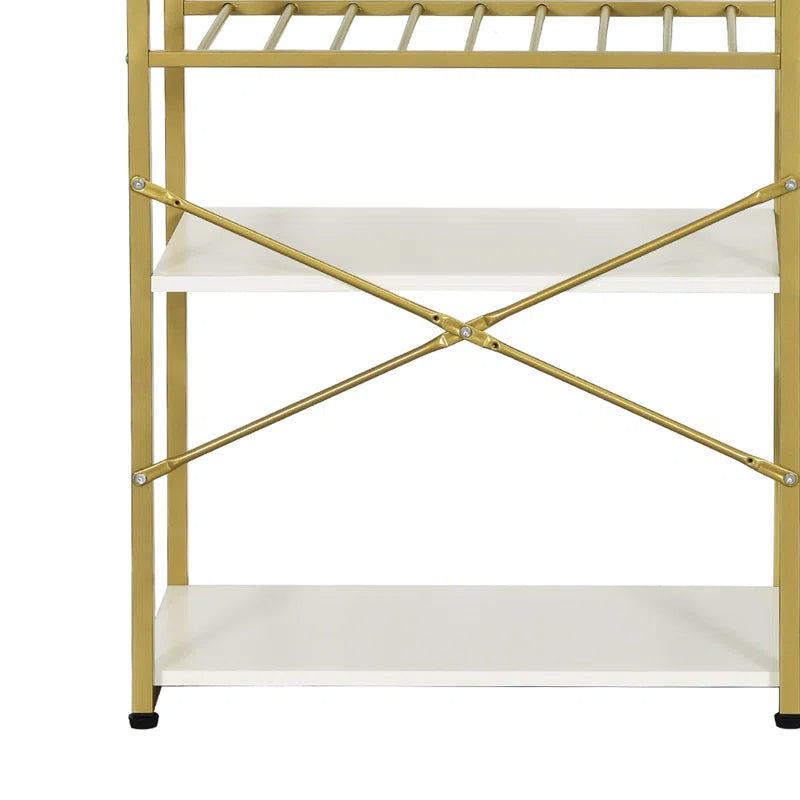 Kitchen Racks: 39.4'' Modern Kitchen Baker's Rack with Shelves and Storage Baskets