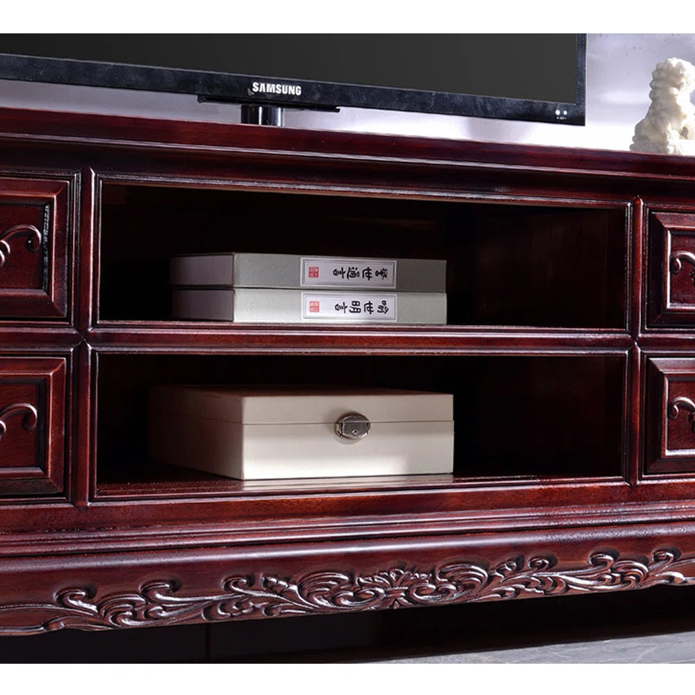 tv panel: Durable All-Wood tv panel with Storage and Timeless Look