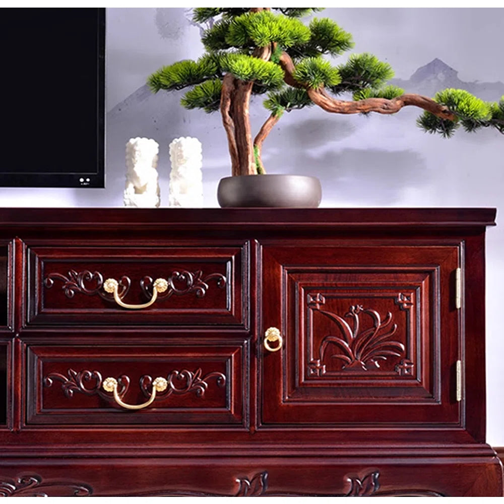 tv panel: Durable All-Wood tv panel with Storage and Timeless Look