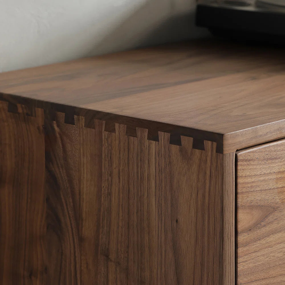 tv panel: American style black walnut tv panel